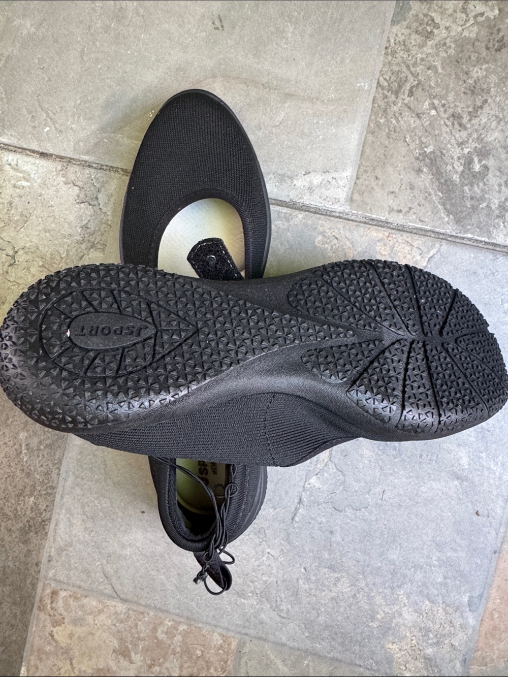 Black Mary Jane Comfort Walking Shoes - Picture 5 of 5